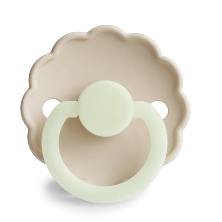 Frigg Baby Accessory Cream Frigg Daisy Night Pacifier - Silicone - Size 1