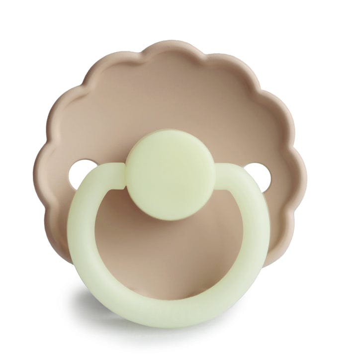 Frigg Baby Accessory Croissant Frigg Daisy Night Pacifier - Silicone - Size 1