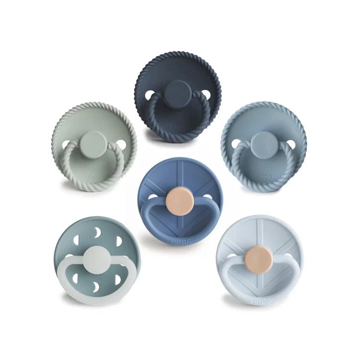 Frigg Baby Accessory Endless Sea FRIGG 6-Pack Round Silicone Pacifiers - Size 1