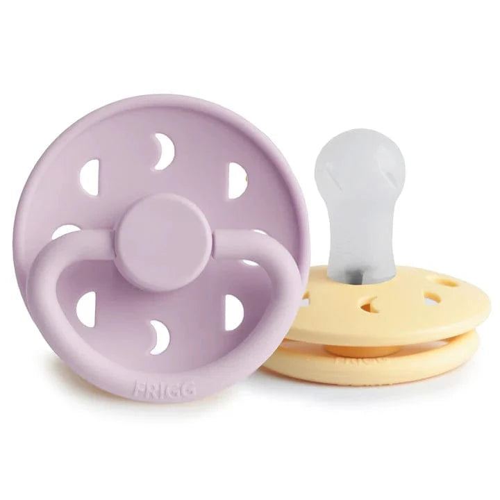 Frigg Baby Accessory Pale Daffodil / Soft Lilac Frigg Moon Phase Silicone Pacifier - Size 1