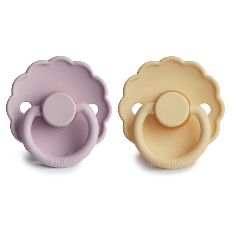 Frigg Baby Accessory Soft Lilac/Pale Daffodil Frigg Daisy Silicone Pacifier - Size 2