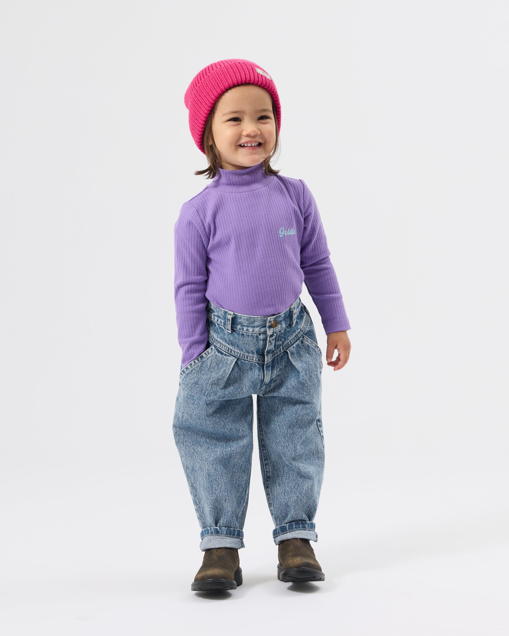 Goldie + Ace Accesories Hats Wool Beanie Pink