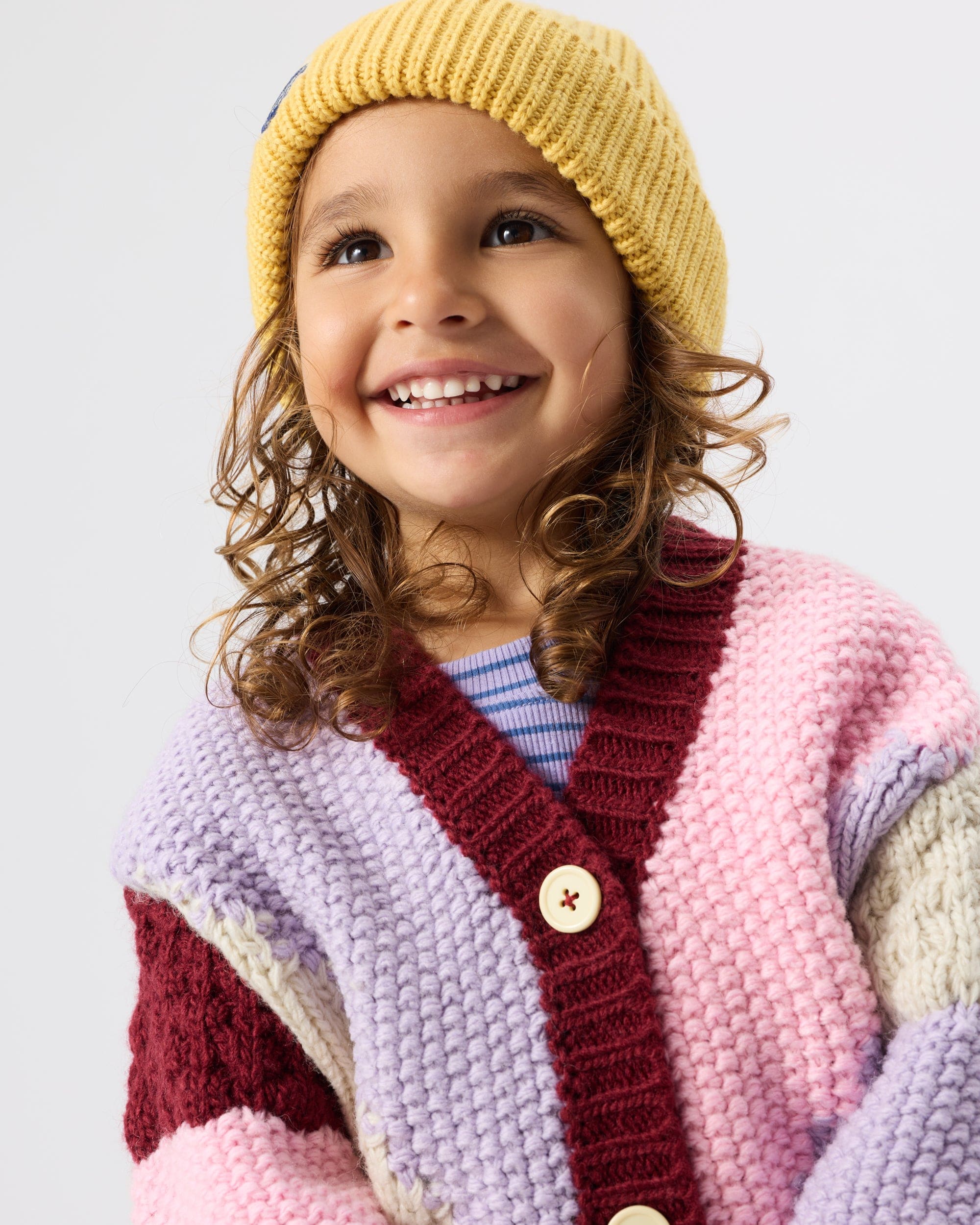 Goldie + Ace Accesories Hats Wool Beanie Yellow