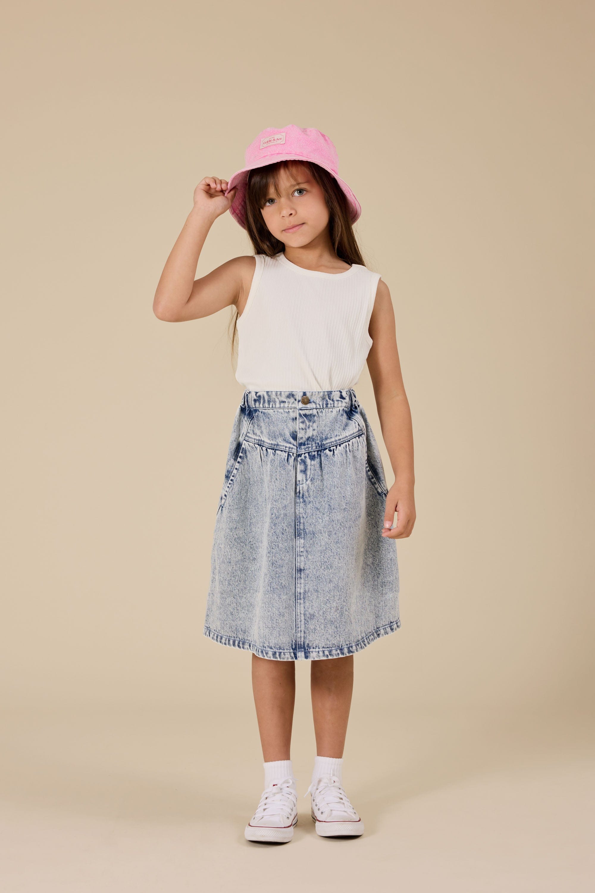 Goldie + Ace Accessories Hats Denim Bucket Hat