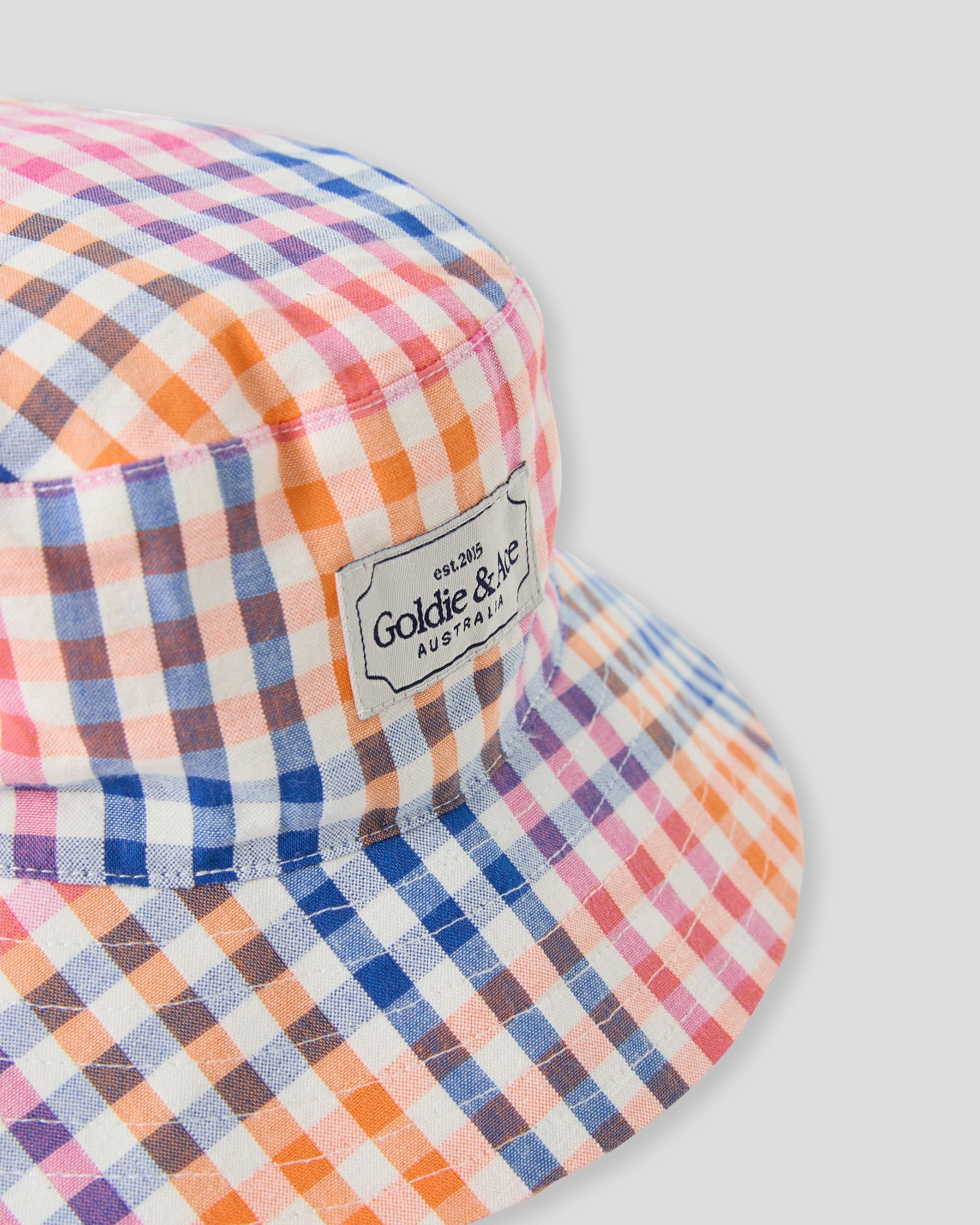 Goldie + Ace Accessories Hats Rainbow Gingham Bucket Hat