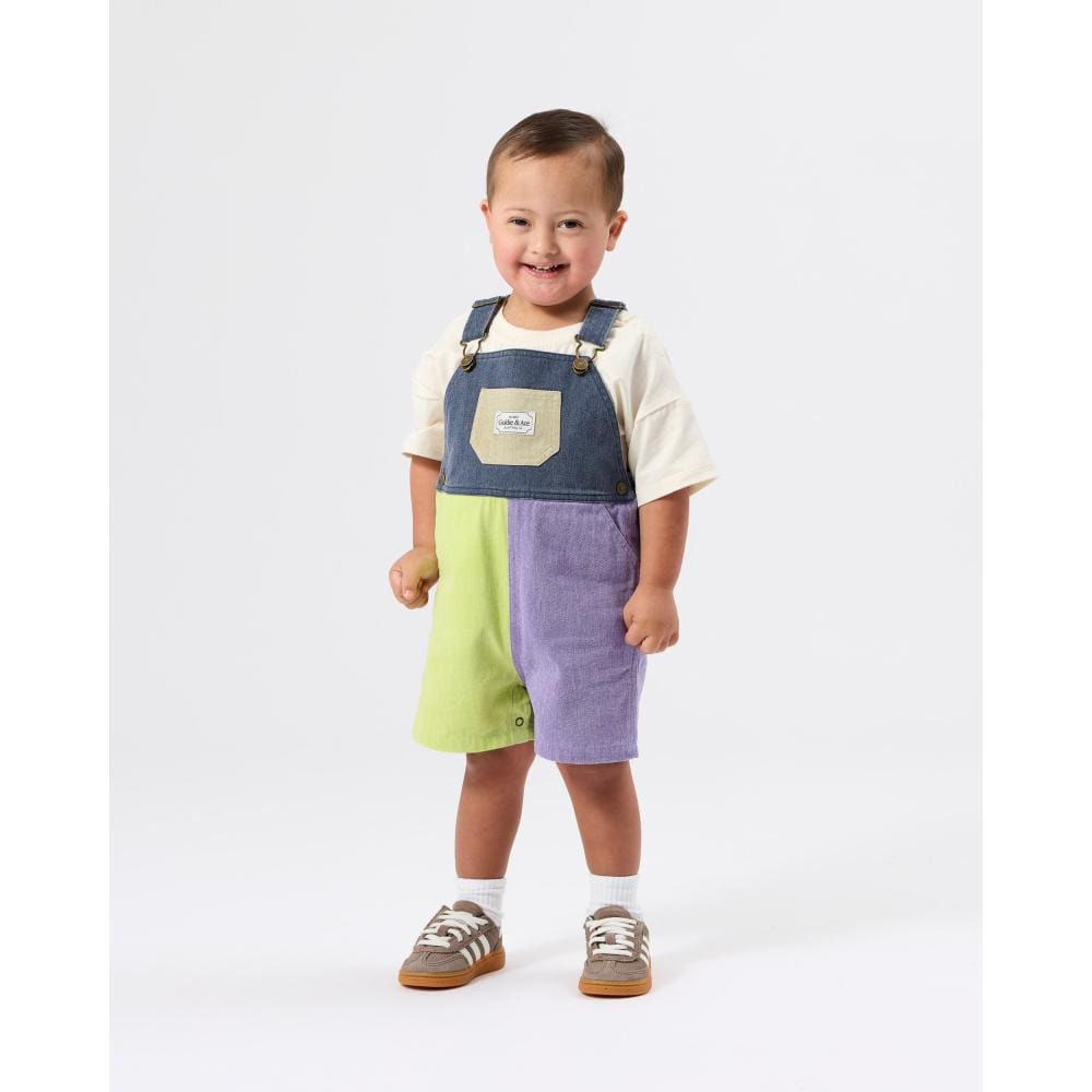 Goldie + Ace Boys All In Ones 3-6M Colour Pop Burton Overalls