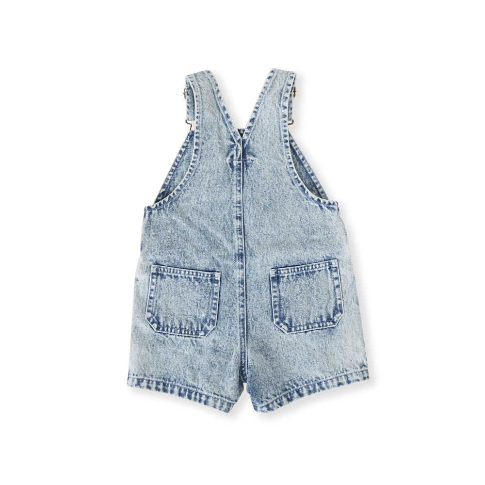 Goldie + Ace Boys All In Ones Burton Vintage Washed Denim Overalls