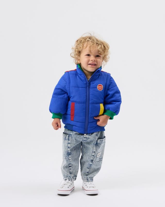 Goldie + Ace Boys Jacket Charlie Sunrise Parka/Vest Primary