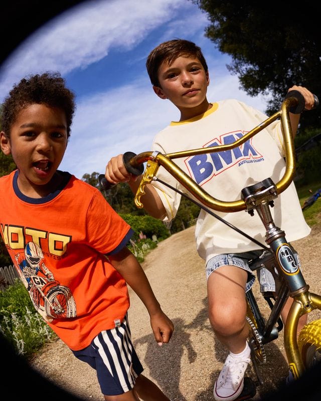 Goldie + Ace Boys Tops Oversized BMX T-Shirt