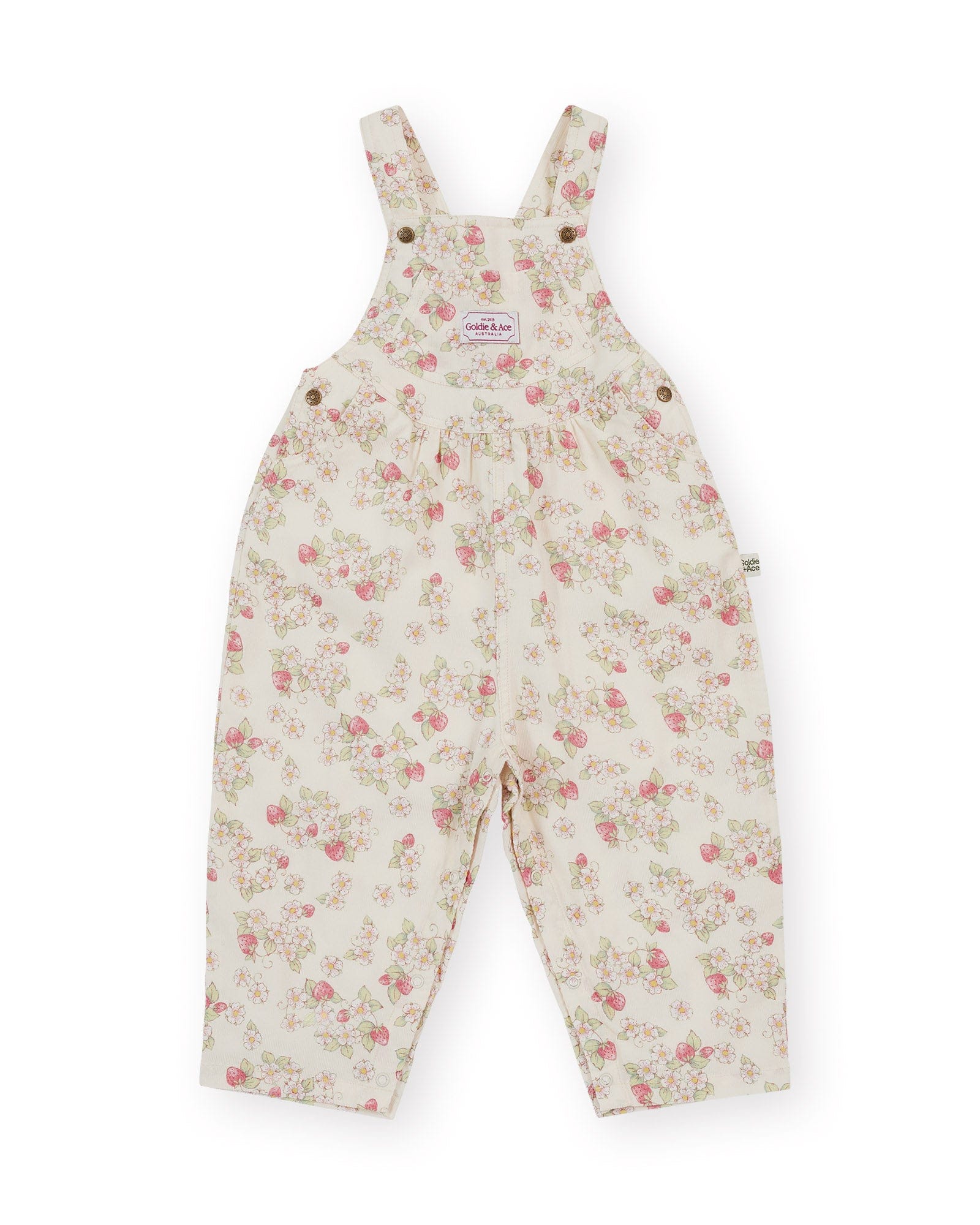 Goldie + Ace Girls All In One Strawberry Fields Goldie Vintage Overalls