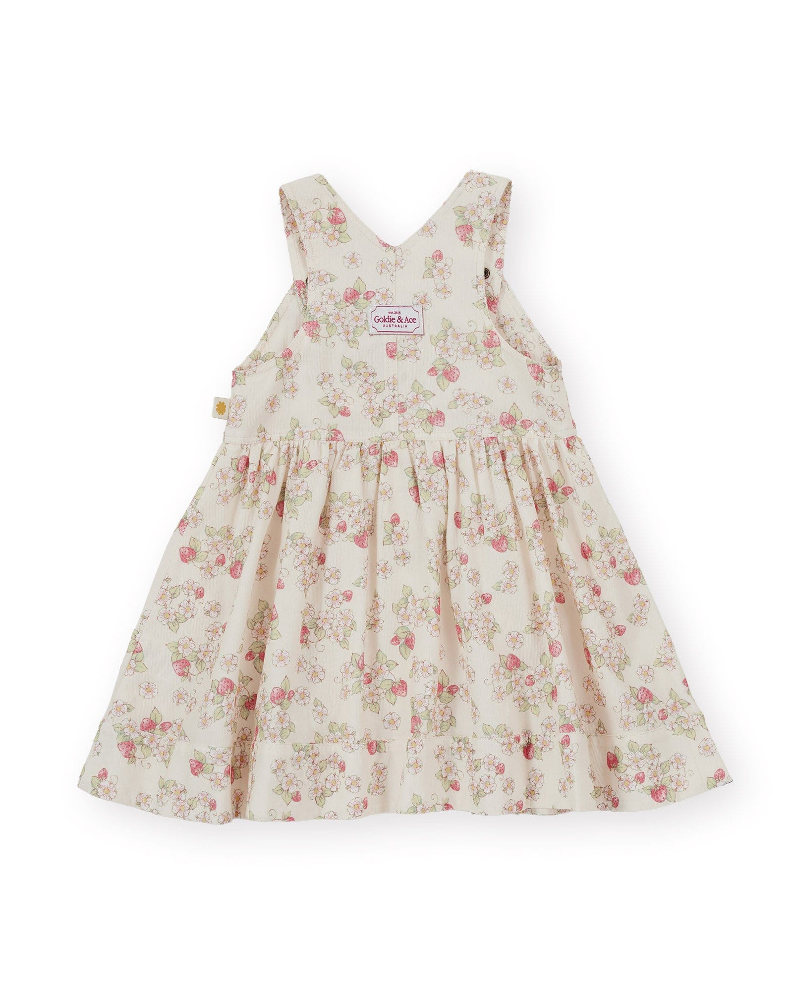 Goldie + Ace Girls Dress Strawberry Fields Pinafore Dress