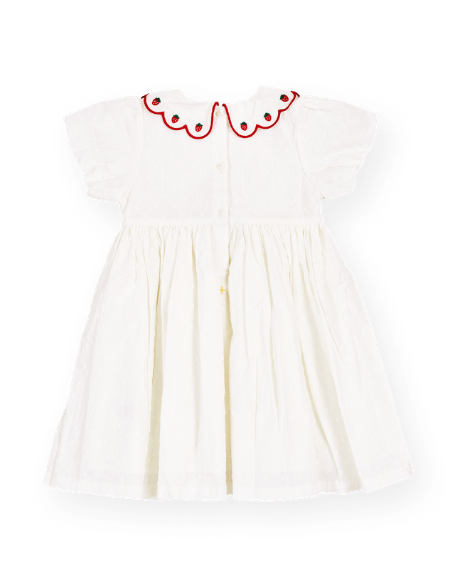 Goldie + Ace Girls Dress Sweet Strawberry Flo Smocked Dress