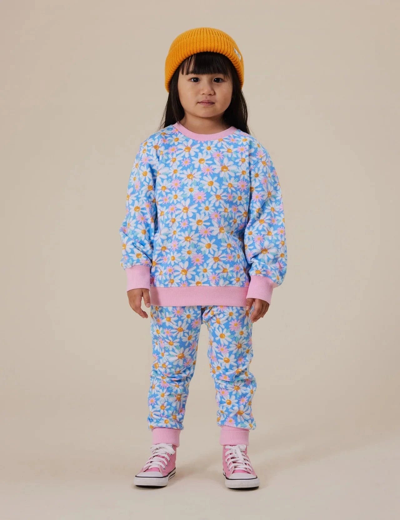 Goldie + Ace Girls Pant Seaside Daisy Terry Sweatpants