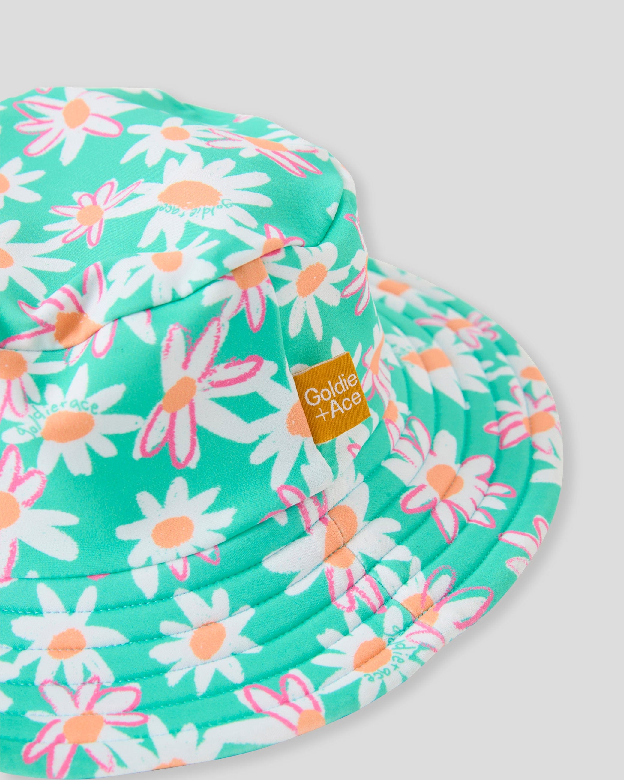 Goldie + Ace Girls Swimwear Daisy Patch Swim Bucket Hat