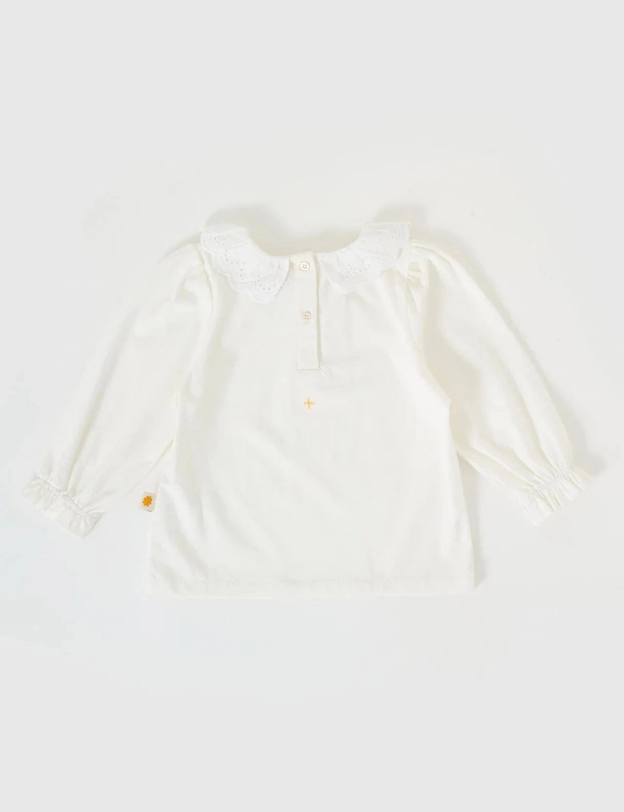 Goldie + Ace Girls Top Laura Puff Sleeve Collar Long Sleeve Top