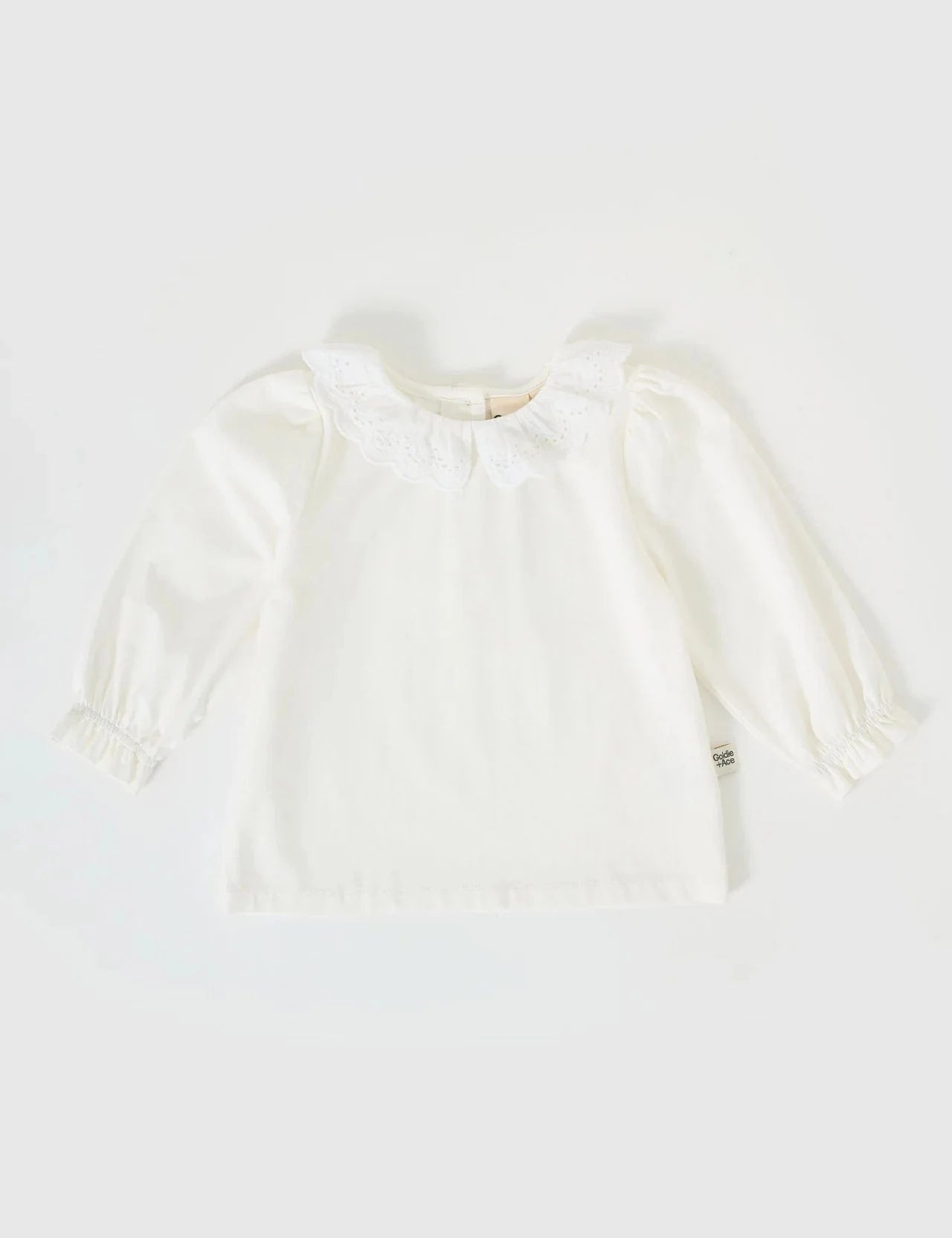 Goldie + Ace Girls Top Laura Puff Sleeve Collar Long Sleeve Top