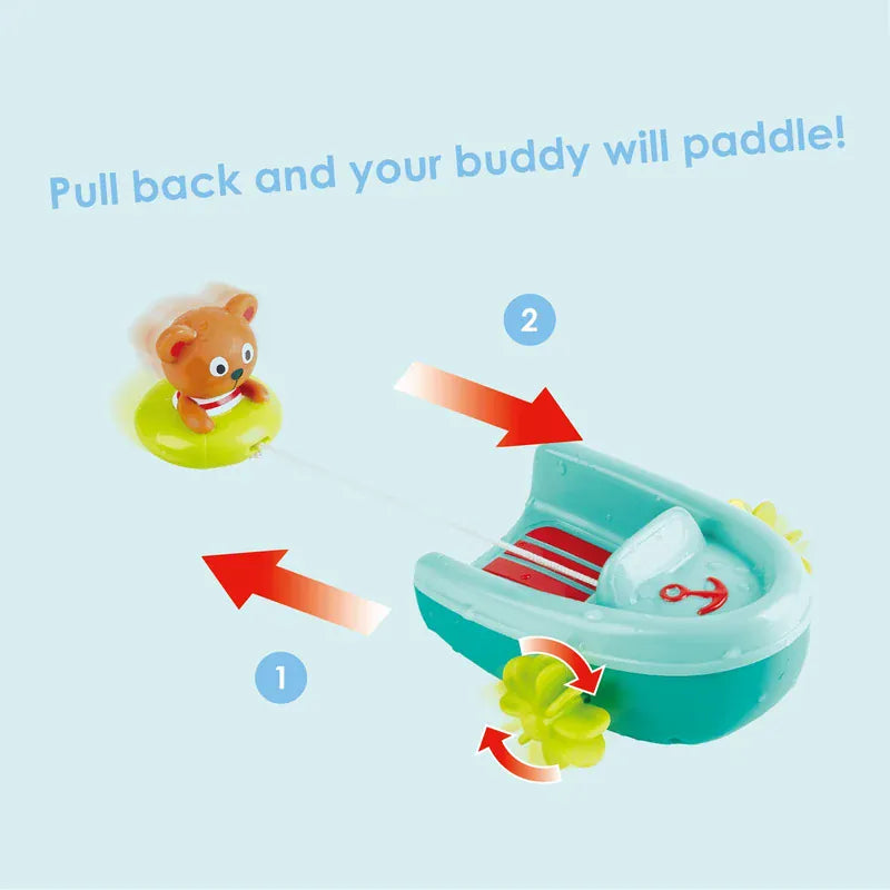 Hape Bath Toys Hape Tubing Pull Back Boat