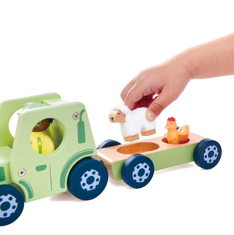 Hape Childrens Books Hape Land The Rumbling Tractor