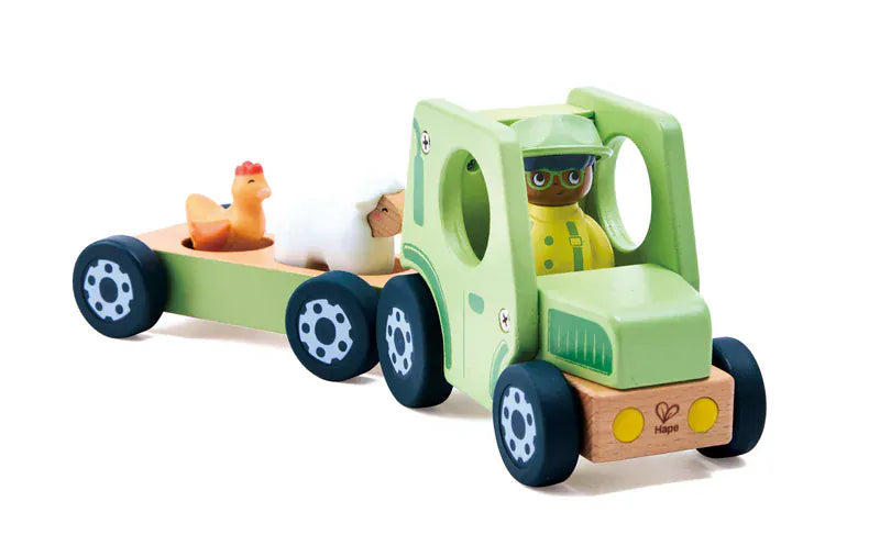 Hape Childrens Books Hape Land The Rumbling Tractor