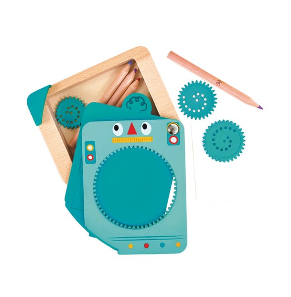 Hape Toys Blue Spin n Draw Mandala Kit
