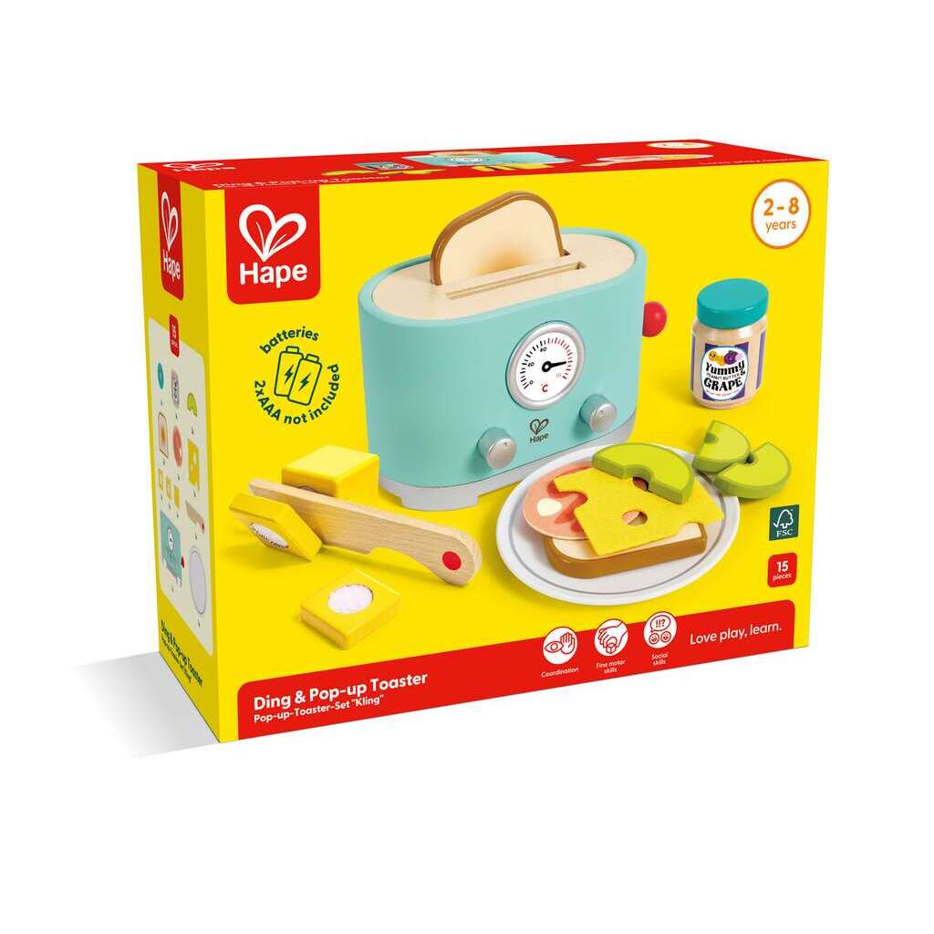Hape Toys Ding & Pop-up Toaster