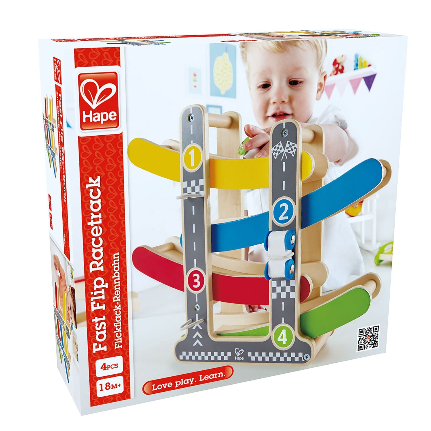 Hape Toys Fast Flip Racetrack