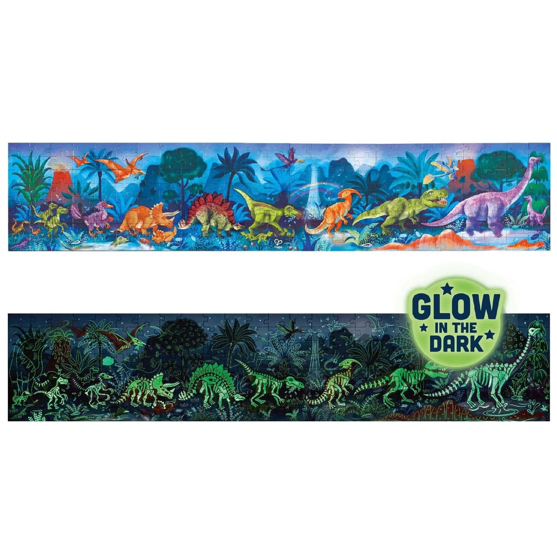 Hape Toys Hape 200 Piece Dinosaur Glow in the Dark Puzzle