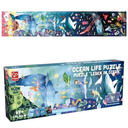 Hape Toys Hape 200 Piece Ocean Life Glow in the Dark Puzzle