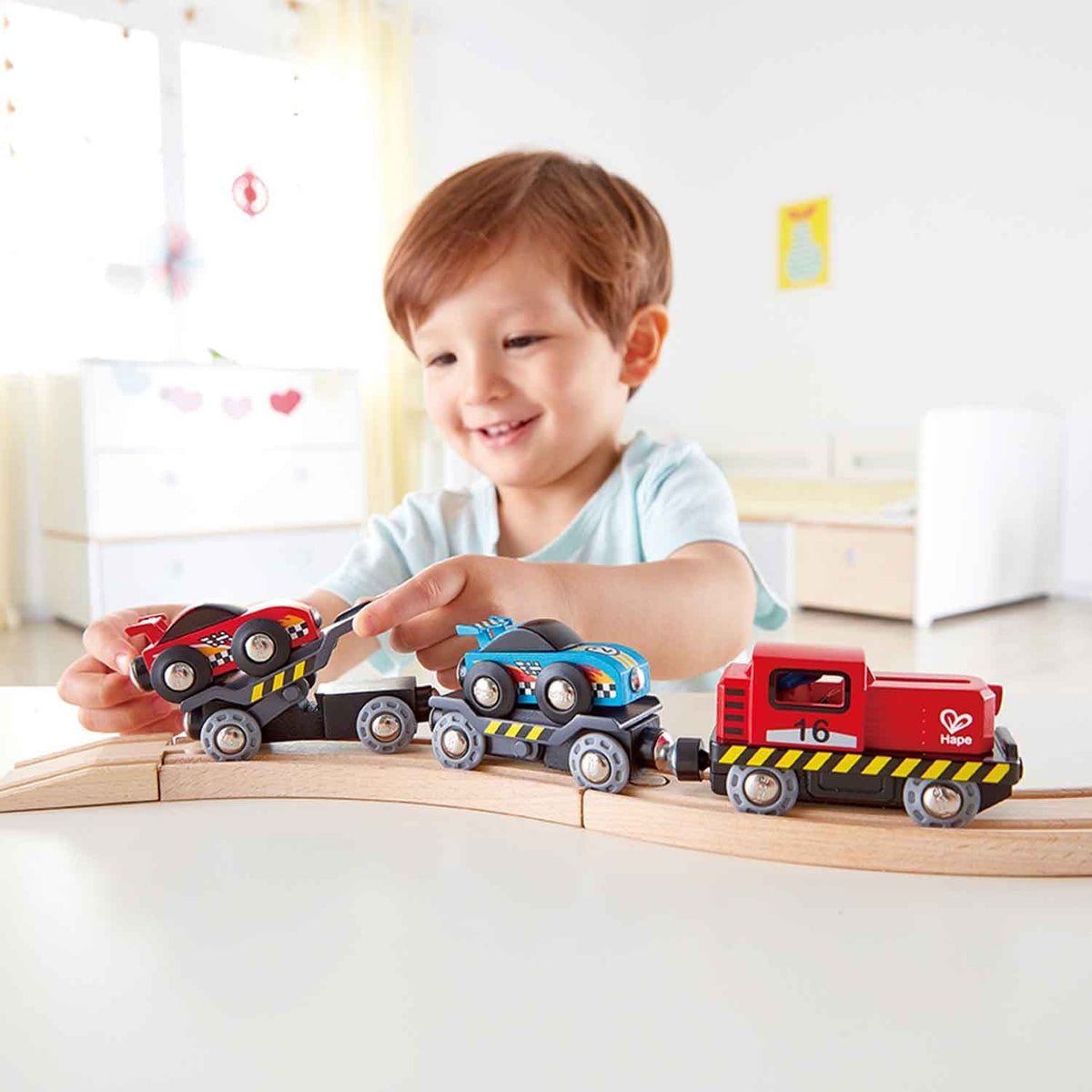 Hape Toys Hape Race Car Transporter