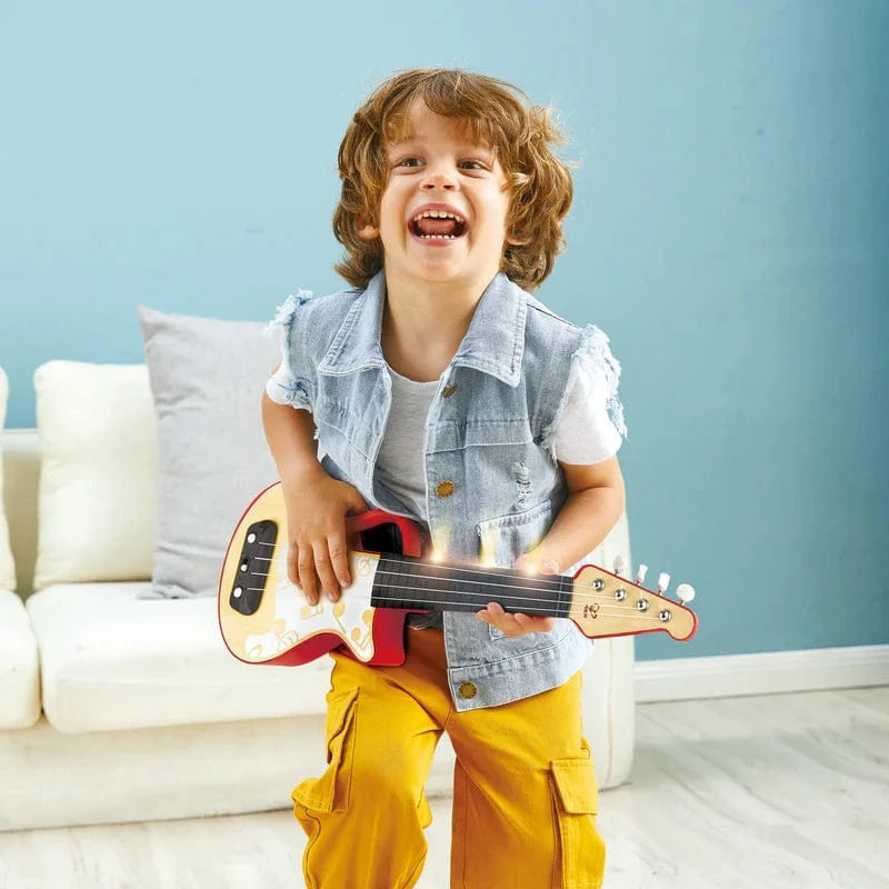Hape Toys Learn with Lights Ukulele - Red