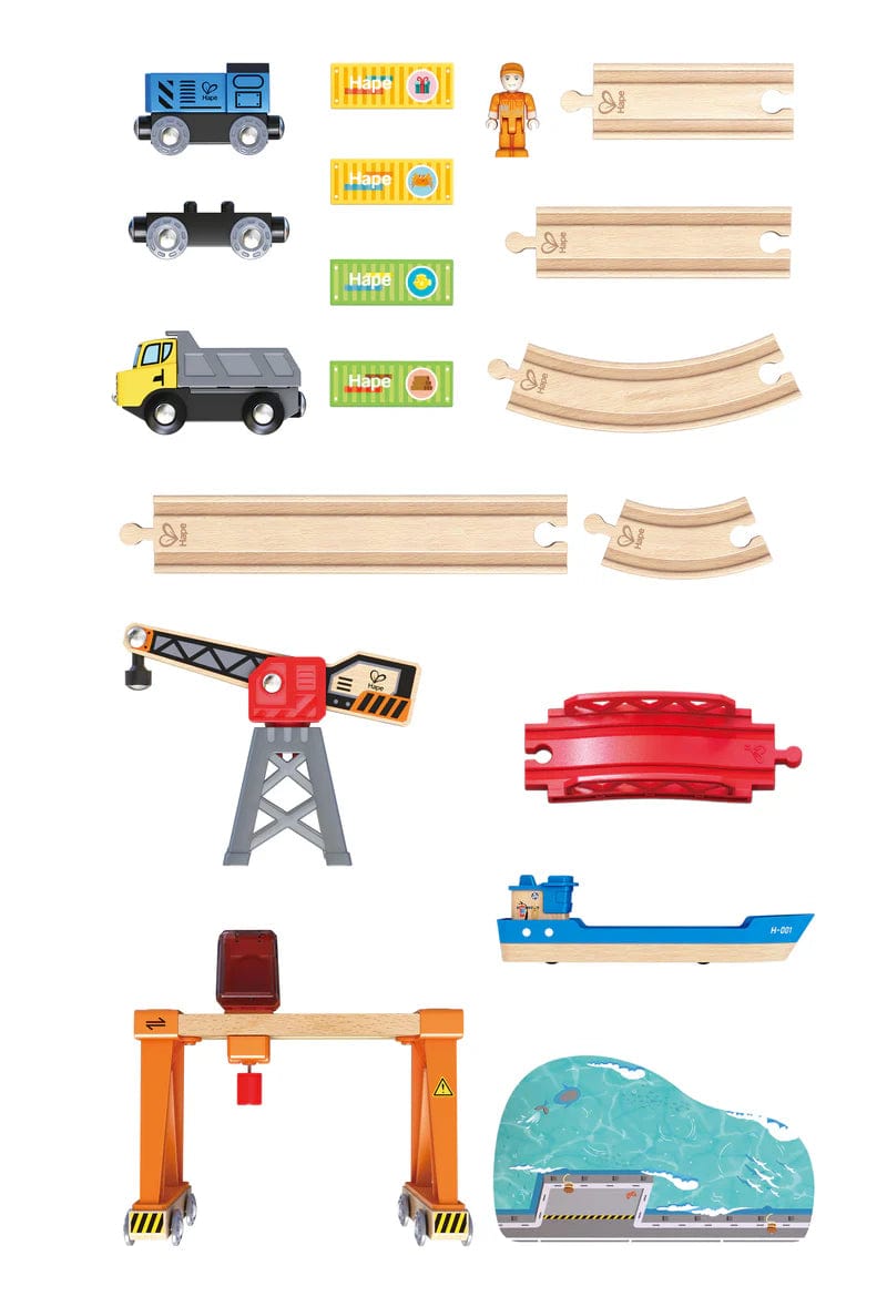 Hape Toys Lift & Load Harbour Set