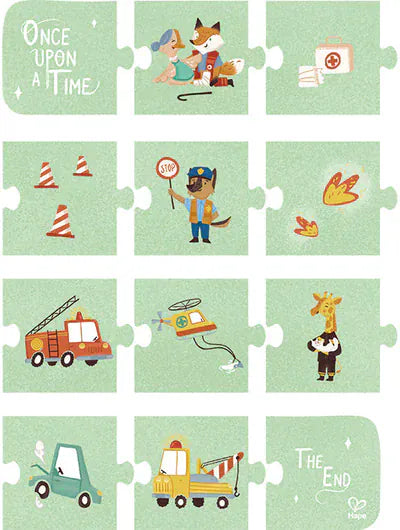 Hape Toys Puzzle & Storytelling - Rescue Vehicle