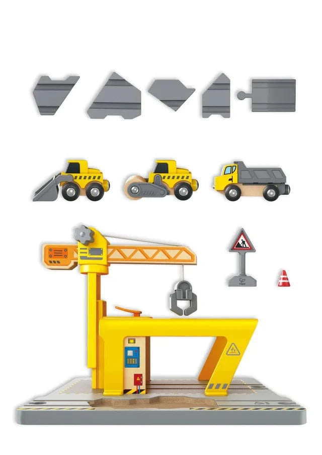 Hape Toys Railway Crane Construction