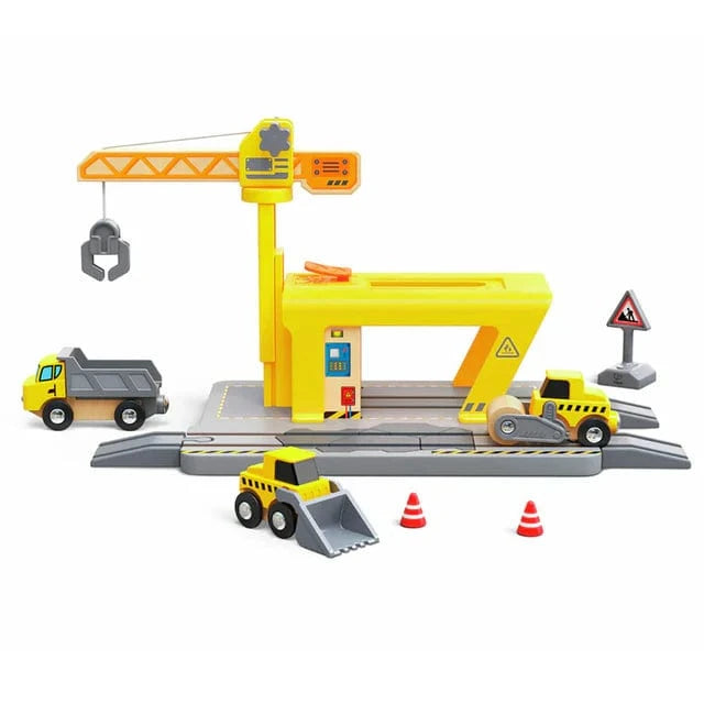 Hape Toys Railway Crane Construction
