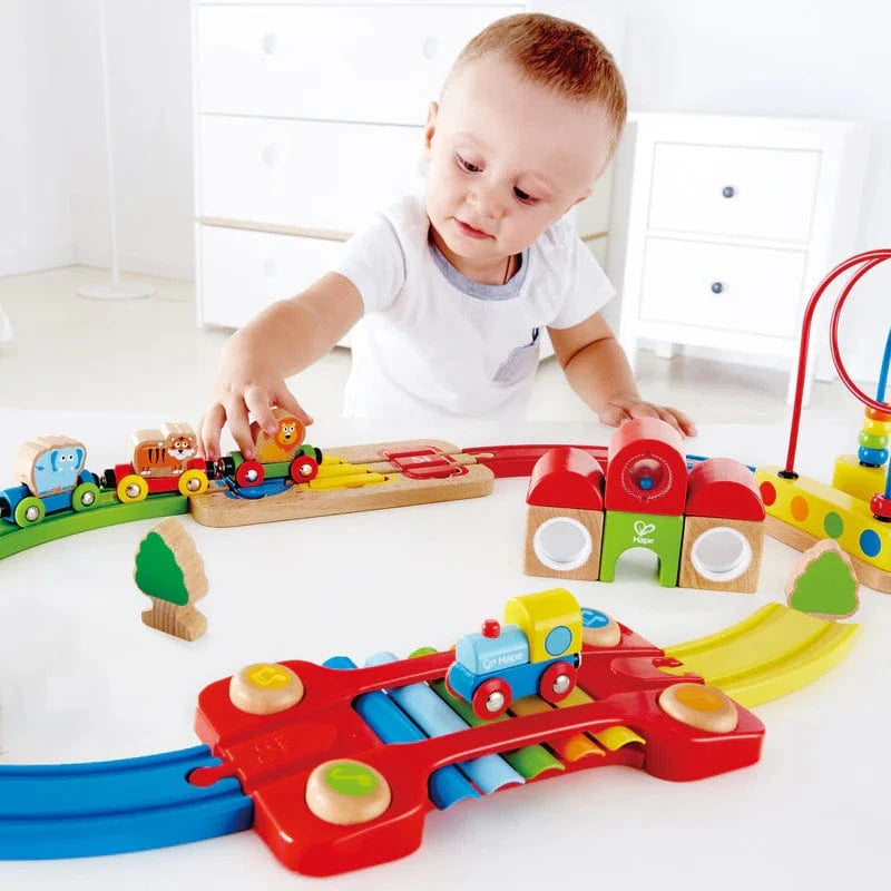 Hape Toys Rainbow Puzzle Railway