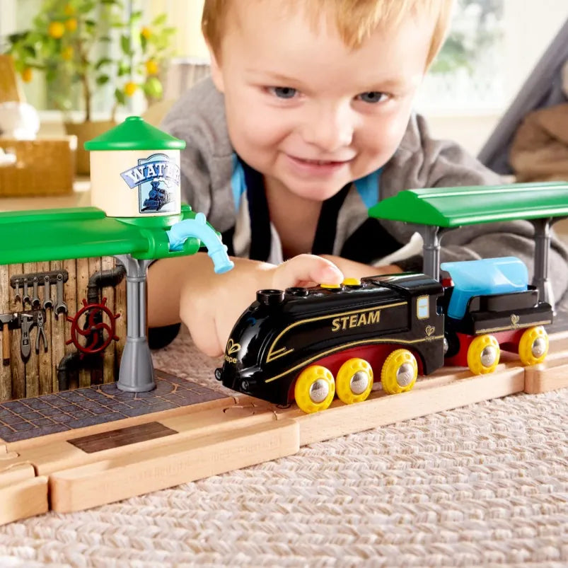 Hape Toys Steam & Whistle Train Set