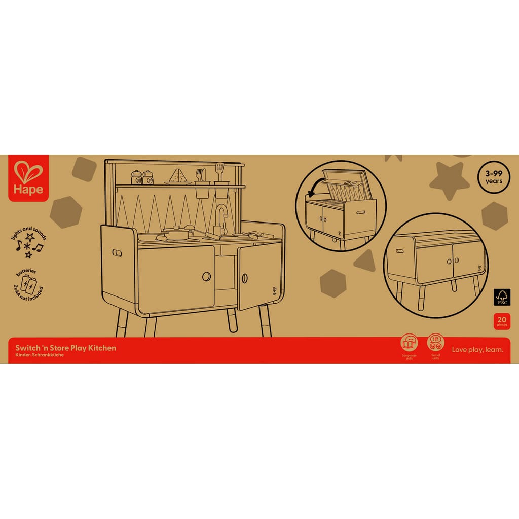 Hape Toys Switch 'n Store Play Kitchen