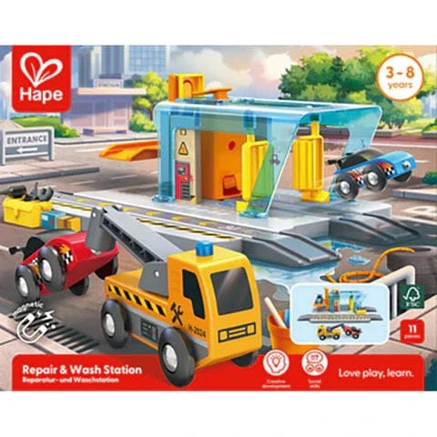 Hape Toys Vehicles Repair & Wash Station