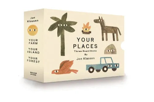 Harper Collins children's "Your Places" box set with colorful book covers and illustrations for young readers.