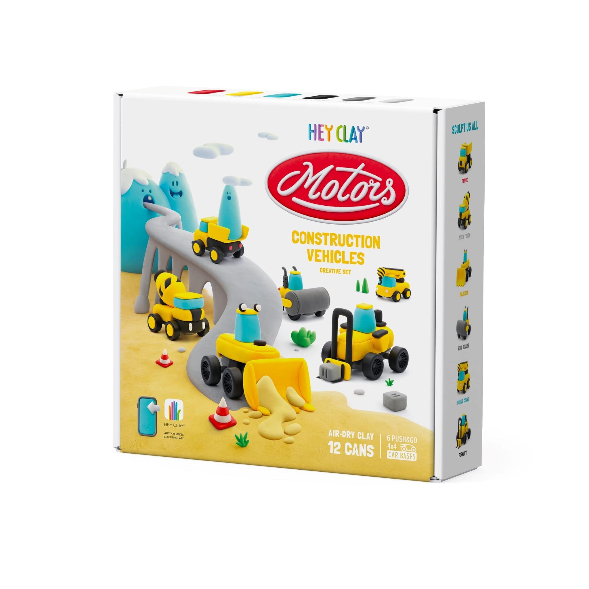 Hey Clay Toys Hey Clay - Construction Vehicles 12 Cans
