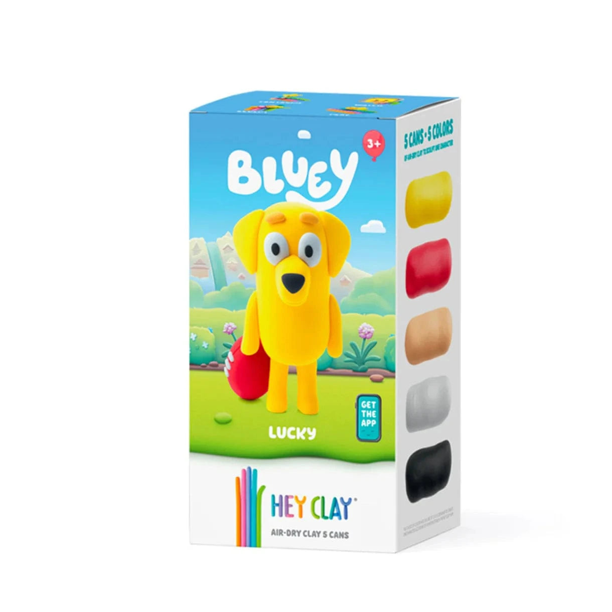 Hey Clay Toys Lucky, Bluey series, 5 cans