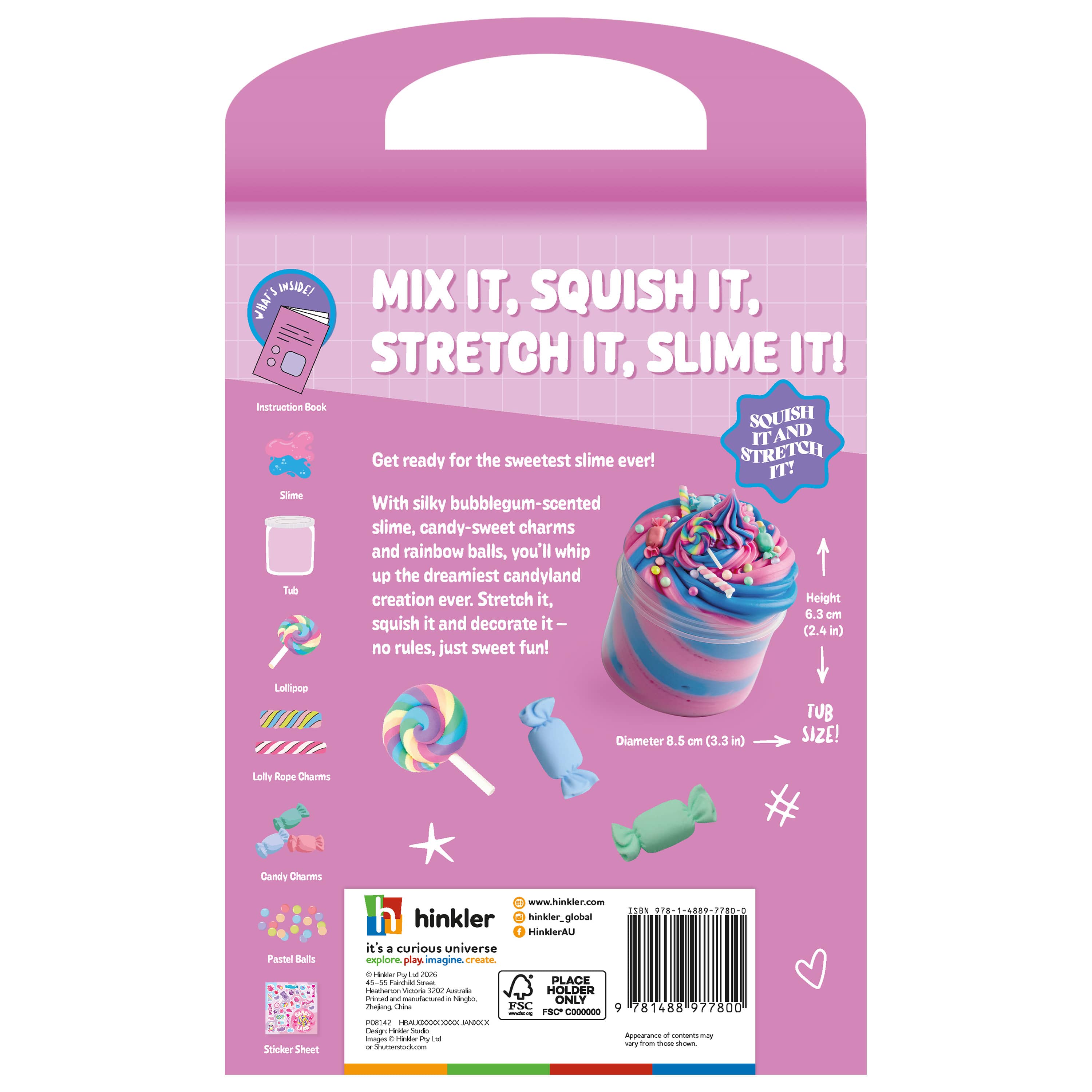 Hinkler Toys Oh My Craft Candyland Slime Kit