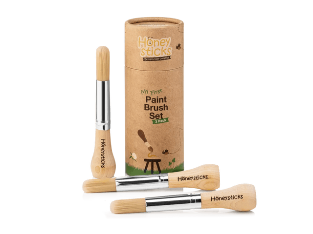 Honeysticks Toys Honeysticks My First Paint Brush Set -3 Pack