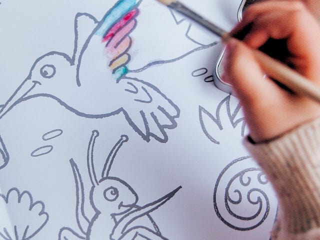 Honeysticks Toys Jumbo Posters and Watercolour Paints Activity Set