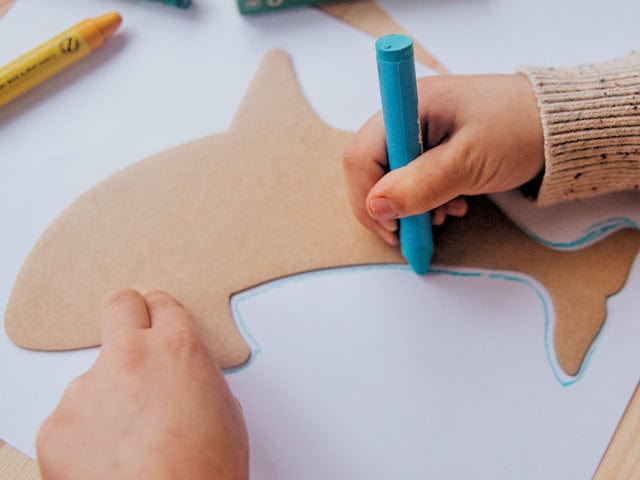 Honeysticks Toys Jumbo Stencils and Crayons Activity Set