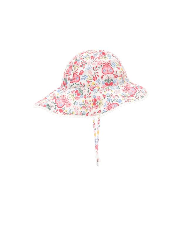Huxbaby Accesories Hats Scallop Floral Sunhat