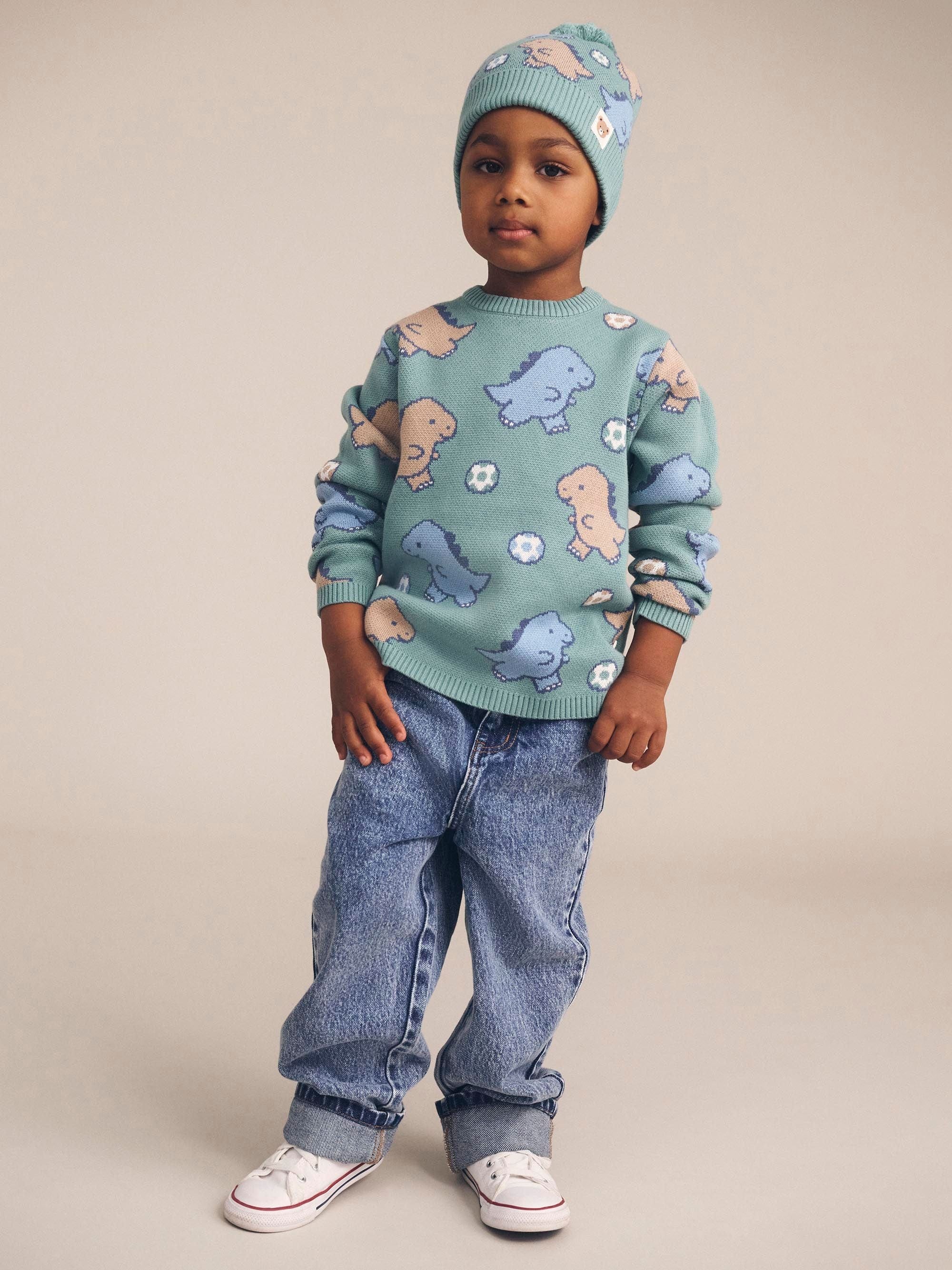 Huxbaby Accessories Hats Dino Play Knit Beanie