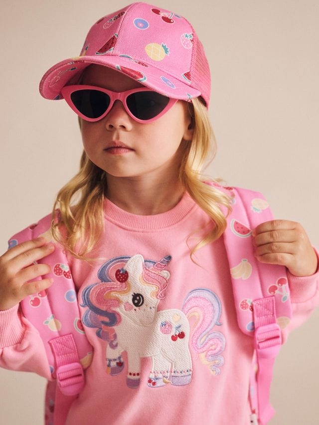 Huxbaby Accessories Hats One Size Pink Fruit Emoji Cap