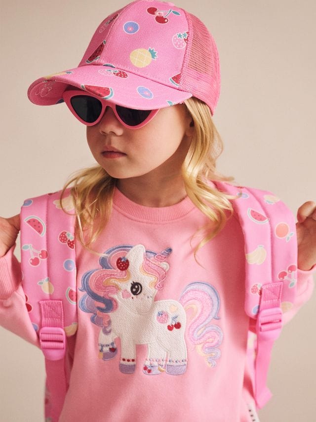 Huxbaby Accessories Hats One Size Pink Fruit Emoji Cap