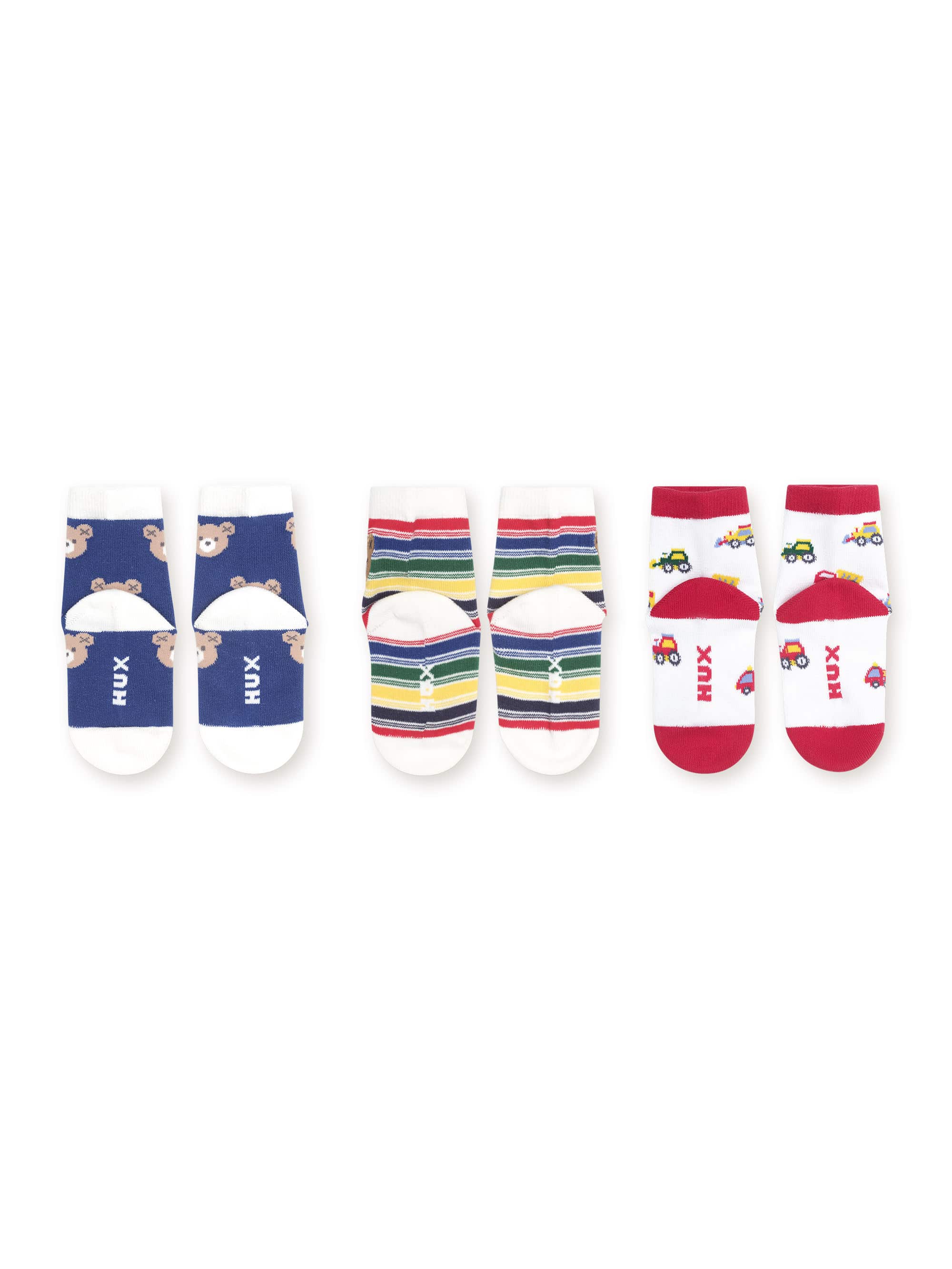 Huxbaby Accessory Socks 3pk Boys Socks